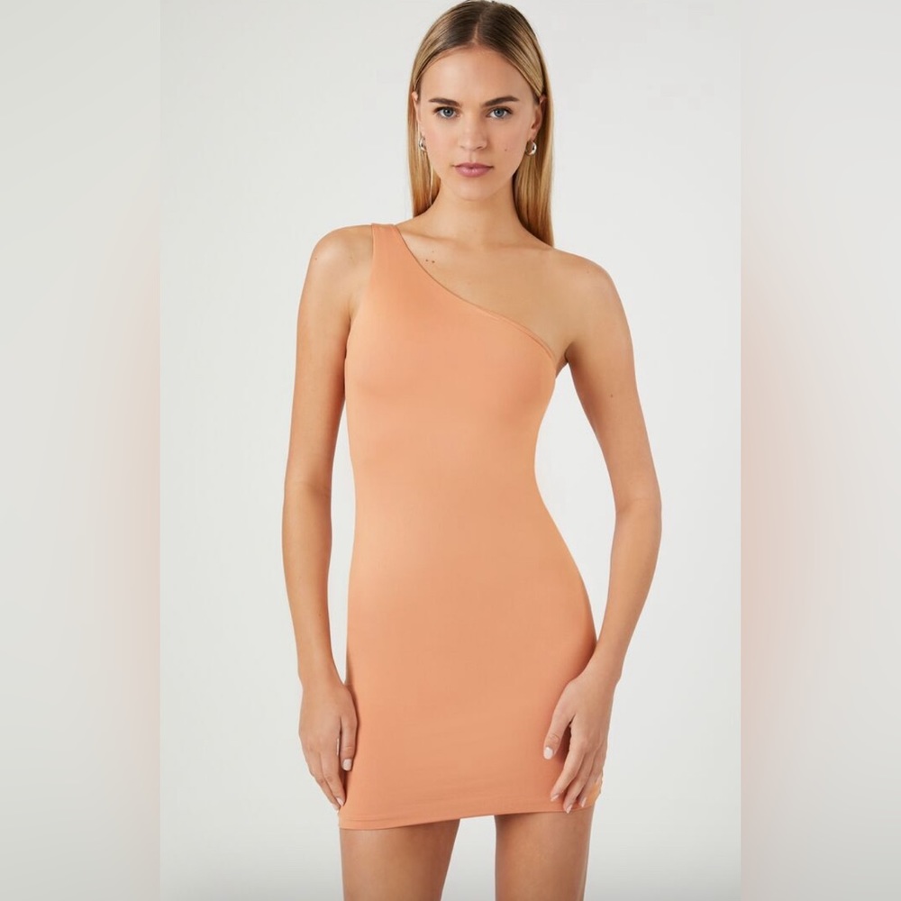 Contour One-Shoulder Mini Dress, M